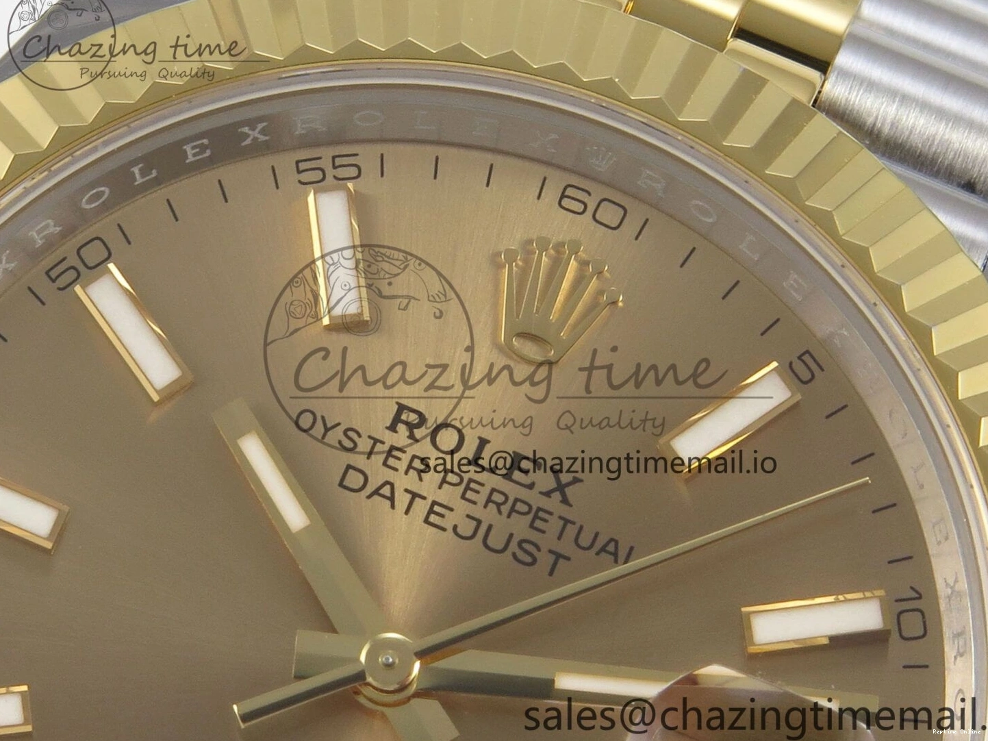 1227 DateJust 41 126333 SS YG ARF 1:1 Best Edition YG Stick Dial on Jubilee Bracelet SH3235 (Weighted) Effortless 216